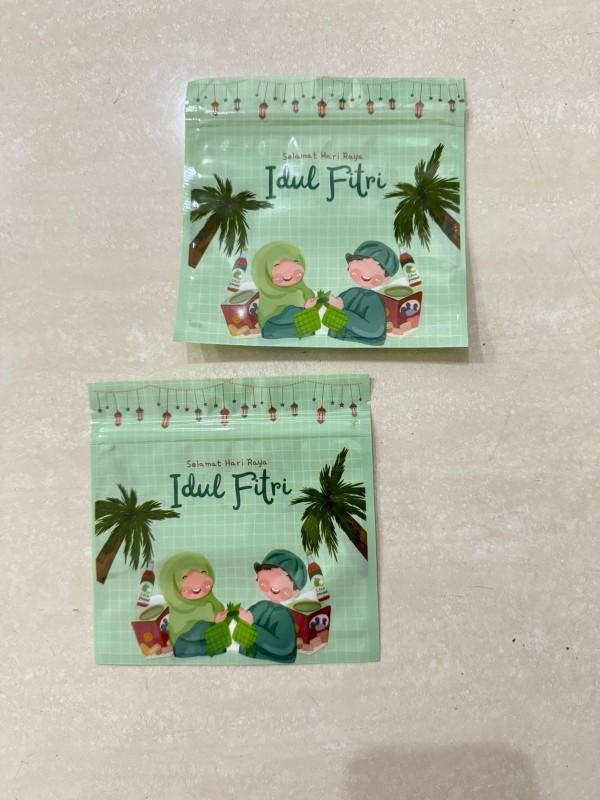 ZIPPER BAG MOTIF LEBARAN ZIPLOCK BAG IDUL FITRI 15x18 , 13x13