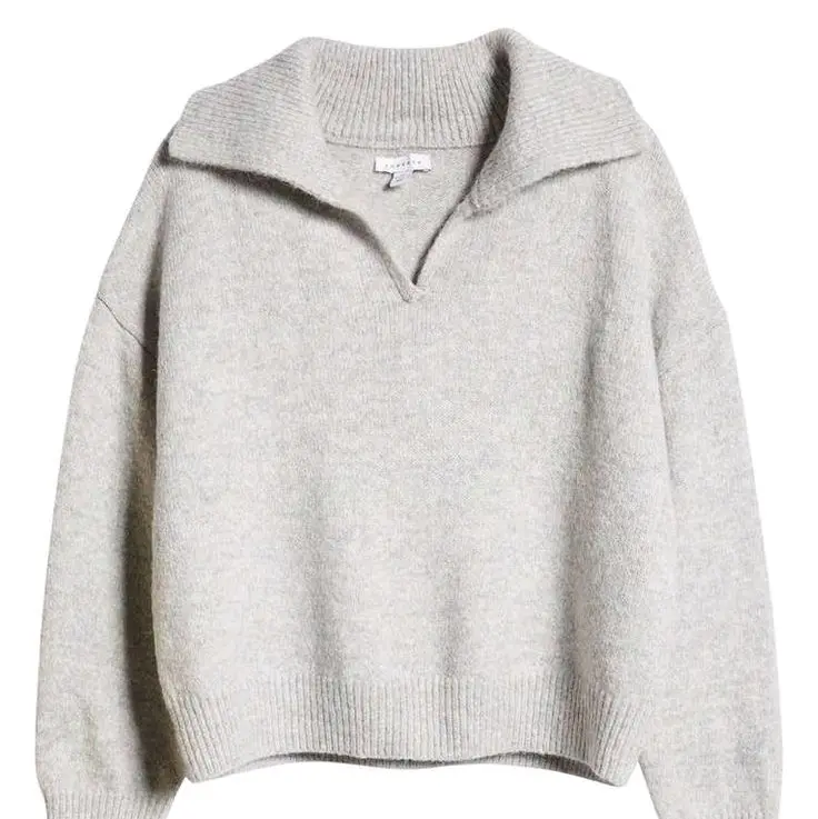 Crop Top Wanita Crewneck Atasan dengan Panjang - Outer 0