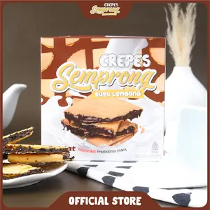 Semprong Susu Lembang - Coklat Kue Semprong Cemilan Oleh - Oleh Bandung