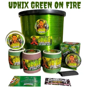 Gelasan Udhix Green On fire by Warok Kite Matot Bahan Hijau size  0,23 Daily & Tournament Ronggolawe kite
