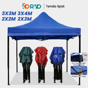 Terpal Atap Tenda Lipat 2x2/3x3 /Panas Import Atap/Bahan Polyester 1300D Anti Air /Tenda Bazar Pameran/Tenda gazebo Isolasi  UV 99%