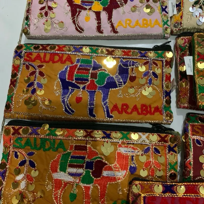 ￼dompet untah arab saudi oleh okeh haji ukuran 22x11cm 1 pc / 1 biji Wanita Kartu Perempuan 6