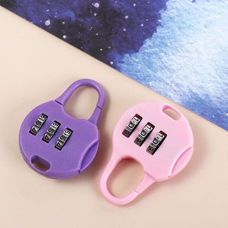 Portable Plastic Password Combination Lock Backpack Padlock Combination Padlock Padlock 3 Digit Gym Drawer Lock Digit Locks Drawer 7