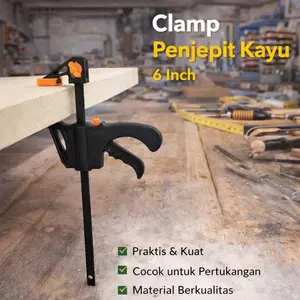 Speed Squeeze Ratcheting Clamp Penjepit Kayu Mini 6 Inch - T22106