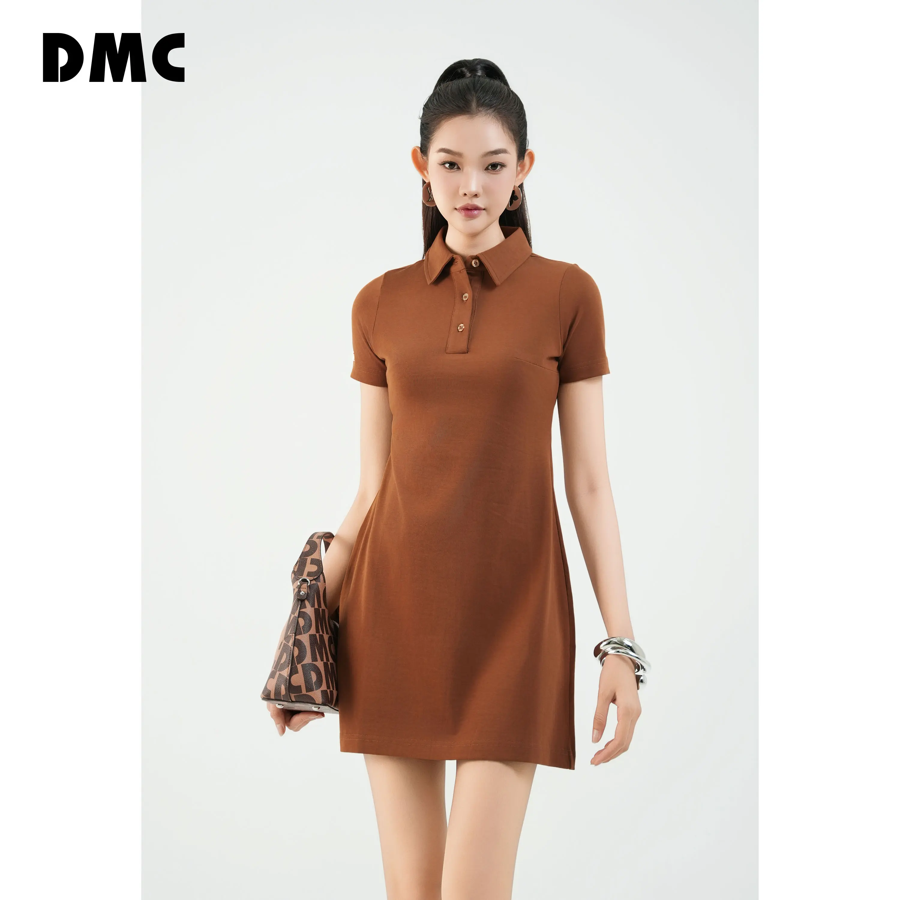 Đầm thun polo trên gối DMC (Cotton Mini Dress)
