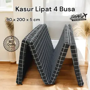 Kasur Lipat 4 Busa Ukuran 90 x 200 x 5 cm, Solusi Tidur Nyaman dan Praktis