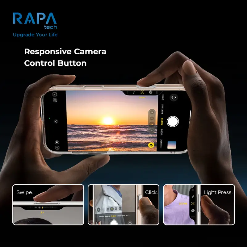 Paket Wajib Accessories Iphone K x RAPAtech Power II Charger iPhone 13 14 15 16 16pro 16 pro maxSeries Mfi Cable  + Hybrid Magsafe Case iPhone 13 14 15 With Premium Tempered Glass 5