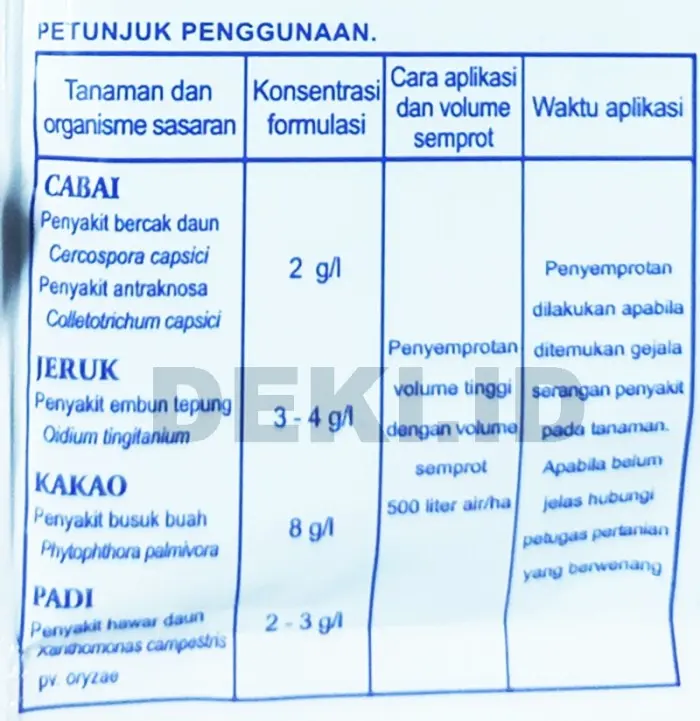 Copcide 77 Wp 100 Gr Fungisida Bakterisida Tembaga Hidroksida Tanaman Best Seller 3