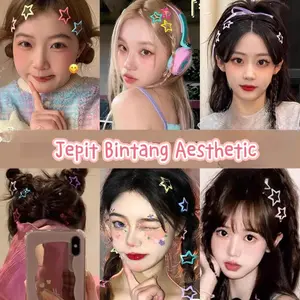 Jepitan Rambut  Bintang Warna-warni Clips Aksesori Rambut Praktis Dengan Dukungan Baik Dan Fleksibel Untuk Berbagai Gaya Rambut jepitan  mini  kecil