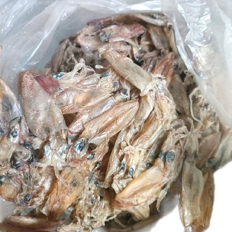 Thương Hiệu 500gram - Mực Chuối Khô Nguyên Con Nấu Súp Gim Vị Mặn Gói Food Không Hôi Thích Hợp Nấu Súp Mì Nước Lèo Chiên Gim