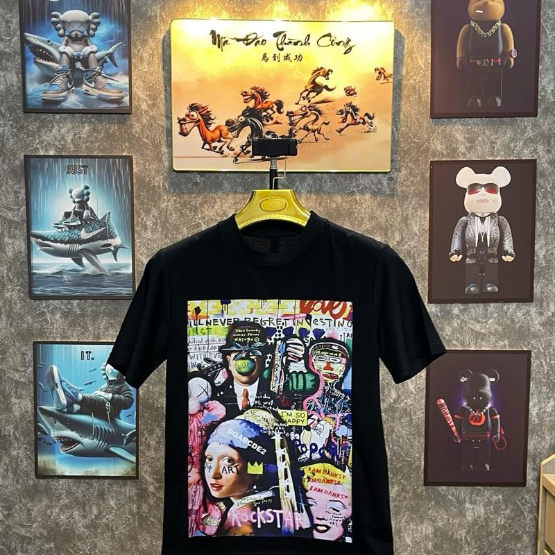 Áo Phông DQS Dân Chơi Chất Liệu Cotton Hàng Đẹp dsq xanh thun cánh shirt invincible 2
