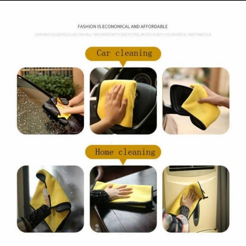 [Gaode] Lap Kain microfiber multifungsi cocok untuk mobil motor kaca serbaguna mudah serap air 30x30CM Aksesoris Car Kendaraan Cleaning 5