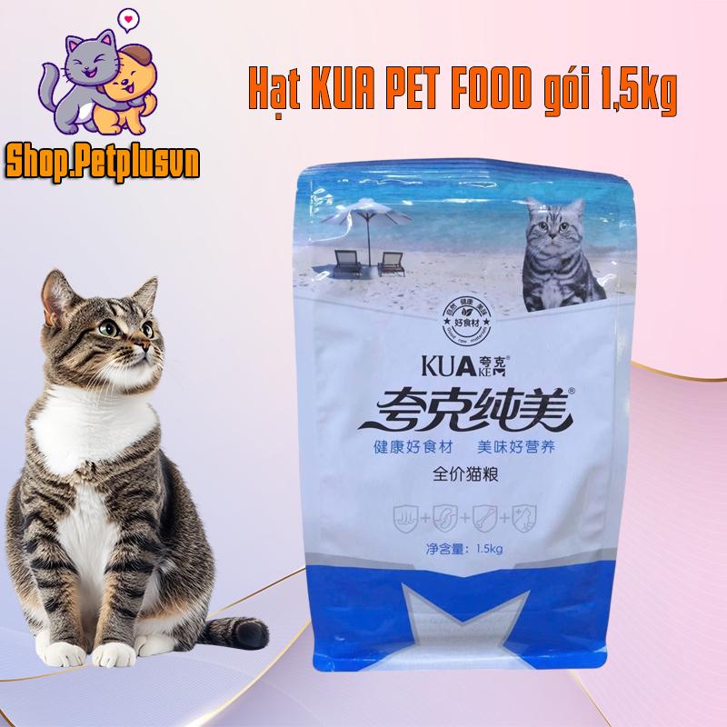 Thức ăn hạt Cám Kua Pet Food cho mèo gói 1,5kg