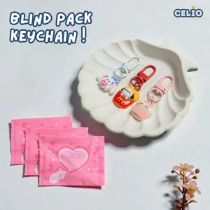 CELIO BLIND PACK Keychain Resin Clay Lucu & Unik untuk Hadiah I Blind Pack Gantungan Kunci Clay Random I Blind Pack Murah I Blind Box Gift Keychain RANDOM NO REQUEST