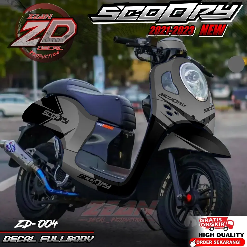 (COD) TERBARU Decal Sticker Motor Scoopy New 2021 2022 2023 2024 Full Body - Sticker Skotlet Variasi New Scoopy Prestige Sport Stylish Fullbody Desain Grafis Racing Viral Minimalis ZD04