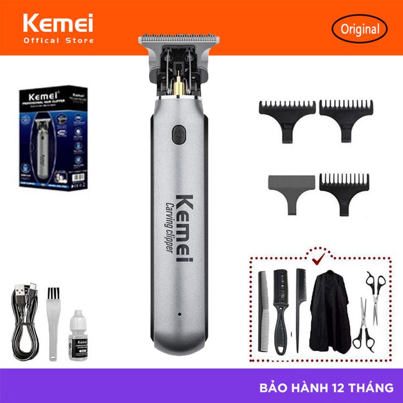 KEMEI 0MM Tông đơ chấn viền KM-1757 Tăng Đơ Trấn Viền Kẻ Viền Nhỏ Gọn Có Cữ