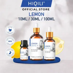 HIQILI - Lemon Essential Oil Pure Therapeutic Aromatherapy Natural Aroma Diffuser Massage Oil