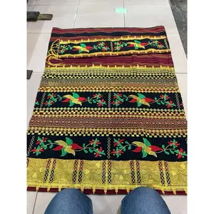 TAPIS TENUN BORDIR ANGGREK