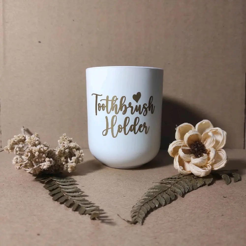 Gelas Tempat sikat Gigi Aesthetic Toothbrush Holder  Plastik Kualitas Tebal Premium (TB2)