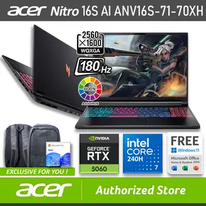 ACER Nitro V 16S AI ANV16S-71-70XH RTX5060 8GB Intel Core 7 240H 16/512GB SSD Windows 11 OHS M365B 16" inch WQXGA 180Hz 100sRGB IPS Obsidian Black