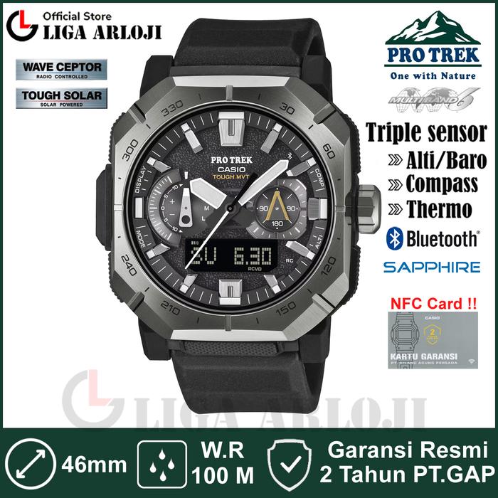 Gambar Casio PROTREK PRW-B1000-1DR Jam Tangan Pria Outdoor PRW-B1000-1 PRWB1000 Triple Sensor dari Liga.Arloji Kota Administrasi Jakarta Pusat Tokopedia