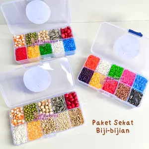 [ FREE LEM ] Paket Kolase Sekat Biji Bijian Bahan Kolase Mainan Edukasi Anak Aktivitas Kerajinan Anak Tugas Sekolah Prakarya