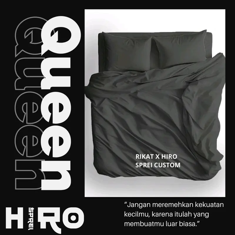 Hiro Sprei Set Queen 160x200 Motif Polos Kasur Busa Hotel Double Karet Anti Geser 160x200x10 160x200x15 160x200x20 160x200x25 160x200x30 Aesthetic Plain Bisa Dicuci 0