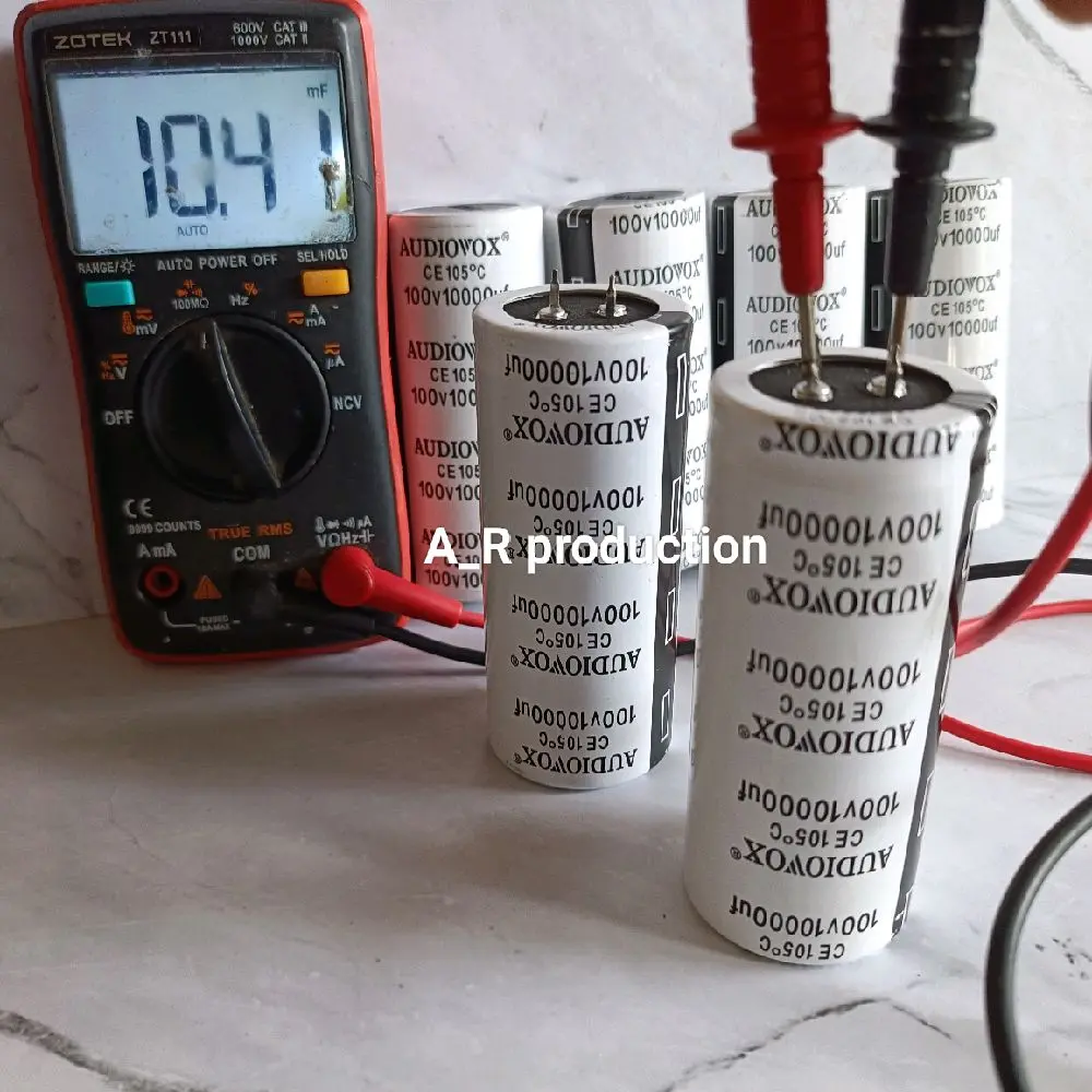 Elco 100v 10000uf Audiovox putih pjg 8cm diameter 3.5cm full original