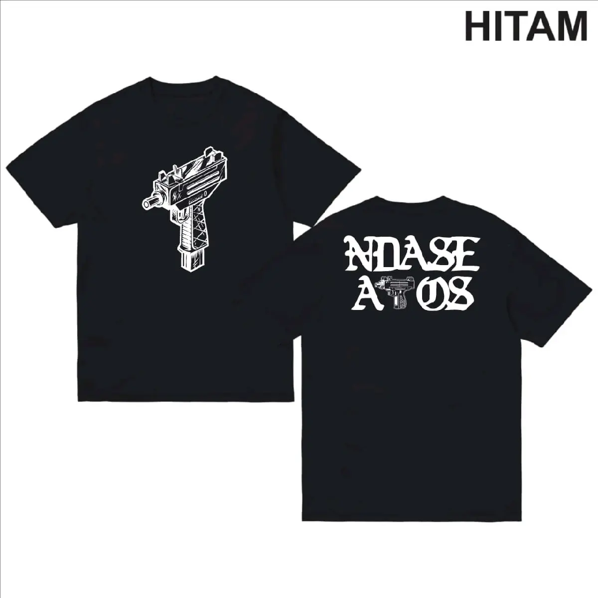Kaos Distro Cowok Pria Viral Grafitty Gaza Freak oetara barat Baju Nyaman Sablon Pendek Dewasa Keren - M/L/XL -