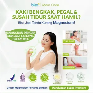 [PROMO] Massage Calming Cream BKA 50gr - Cream Magnesium BKA | Krim Magnesium Bumil | Cream Magnesium untuk Bumil