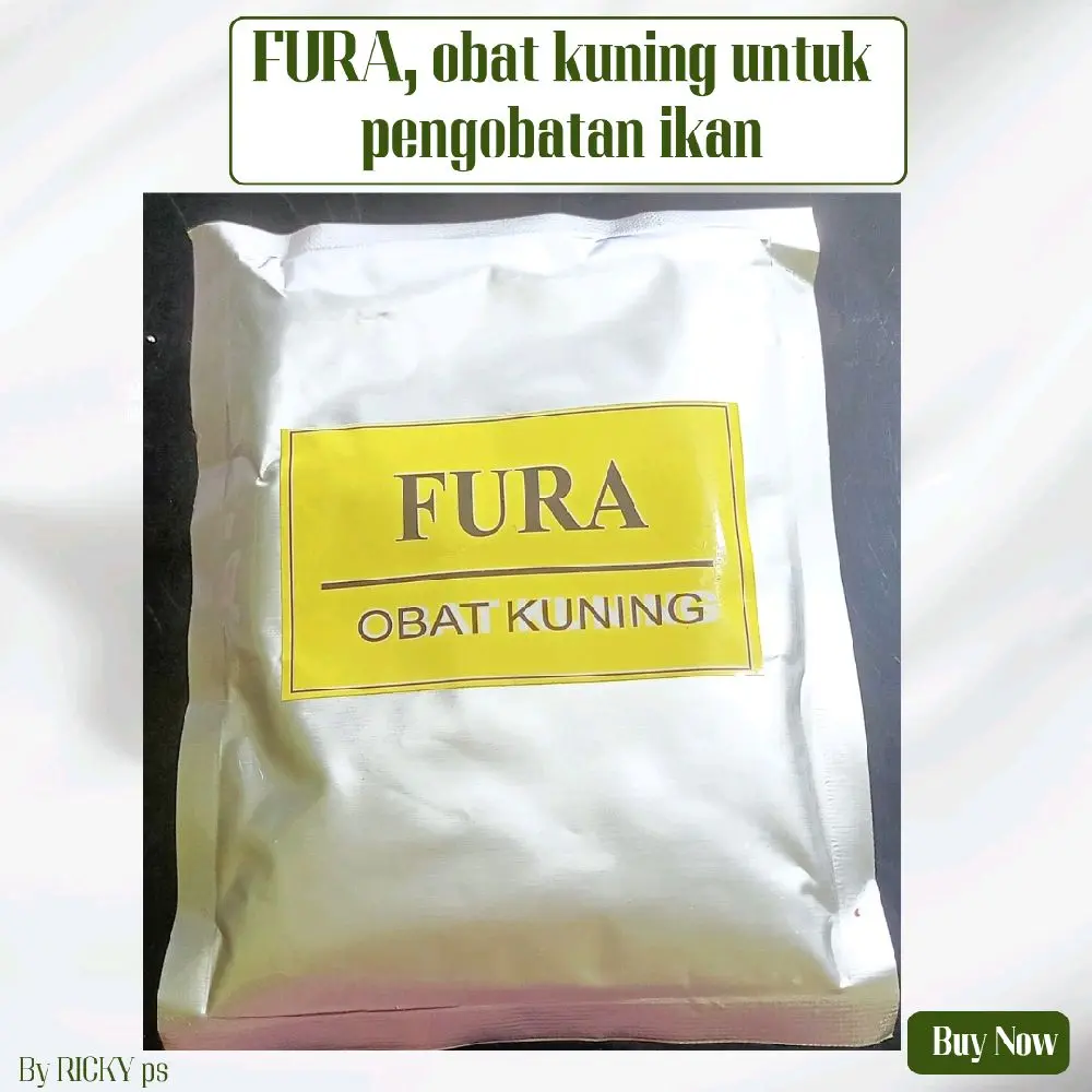 FURA, obat kuning untuk pengobatan ikan seperti sirip rusak atau sebagai antibiotik ikan
