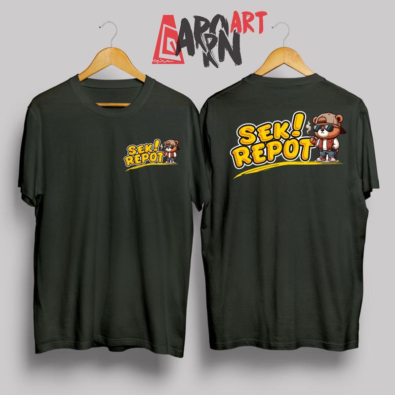 Product Introduction of KAOS KATA - KATA  SEK REPOT TEDY BEAR BAHAN  COMBET Sablon Distro 19