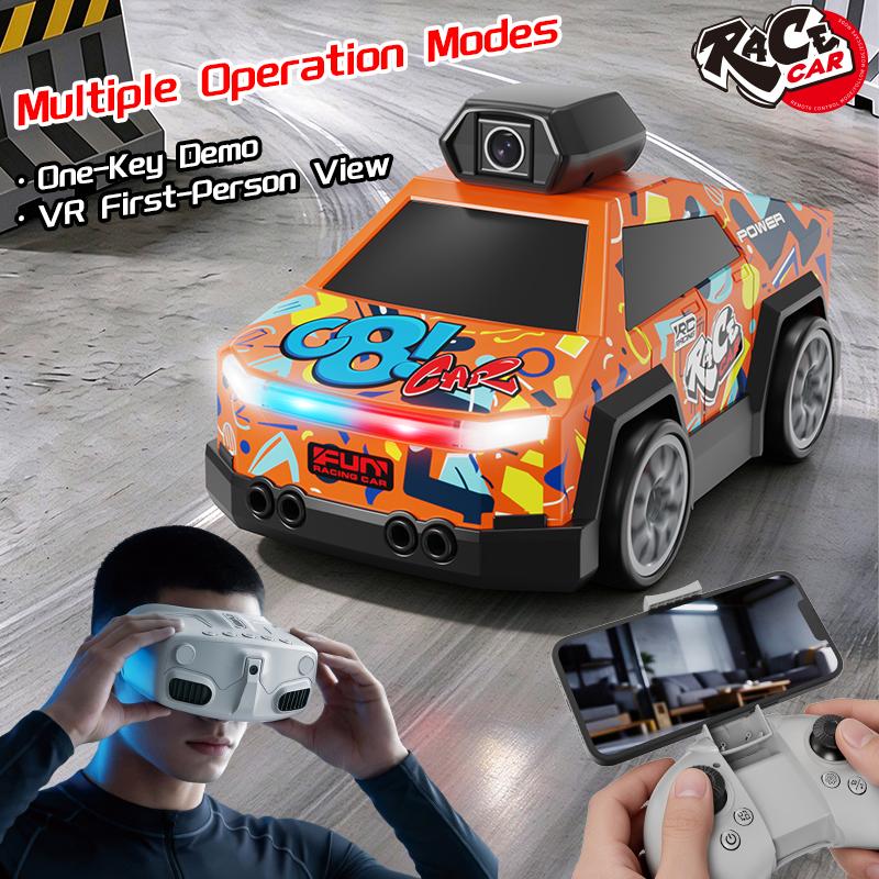 Khuyến mãi lớn: Xe điều khiển từ xa drift tỷ lệ 1:32 với camera và chức năng phun, xe đồ chơi điều khiển từ xa có đèn pha LED và màn hình hiển thị, tốc độ điều chỉnh được, có nhạc, xe đua điều khiển từ xa – món quà tuyệt vời cho các thiếu niên trai