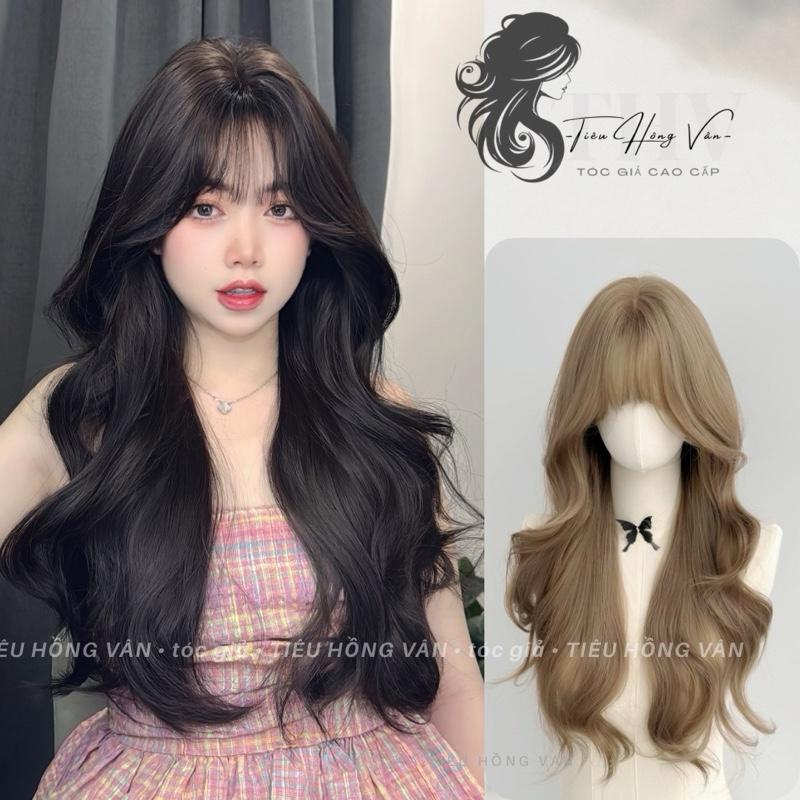   DN-06  TÓC NGUYÊN ĐẦU DỆT KIM - Xoăn Layer Mái Thưa Hàn  60cm  