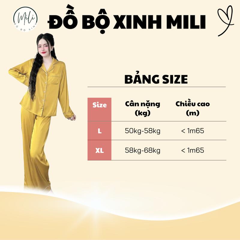 ĐỒ BỘ PIJAMA, Tay Dài Trơn, ĐỒ MẶC NHÀ, ĐỒ NGỦ NỮ. Đồ Bộ Trơn, Viền Màu, Có Túi Áo. QUẦN DÀI CÓ TÚI. VẢI LỤA LATIN CAO CẤP, MÀU TRƠN. Women Voi Kem do bolatin Nho 2