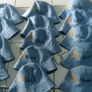 TOPI BUCKET NAMA ANAK TOPI BUCKET GOOD LUCKY TOPI BUCKET ANAK JERAPAH BORDIR NAMA BAYI LUCU TOPI NAMA FREE NAMA TOPI LUCU Fashion