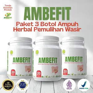 Paket 3 Botol Ambefit Herbal China Suplemen Pemulihan Wasir Grade 4 Tradisional Chinesse Medicine