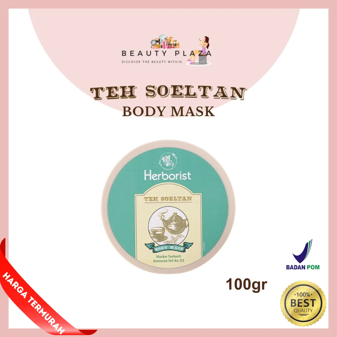 HERBORIST Teh Soeltan Body Mask 100gr | Masker Tubuh Mencerahkan