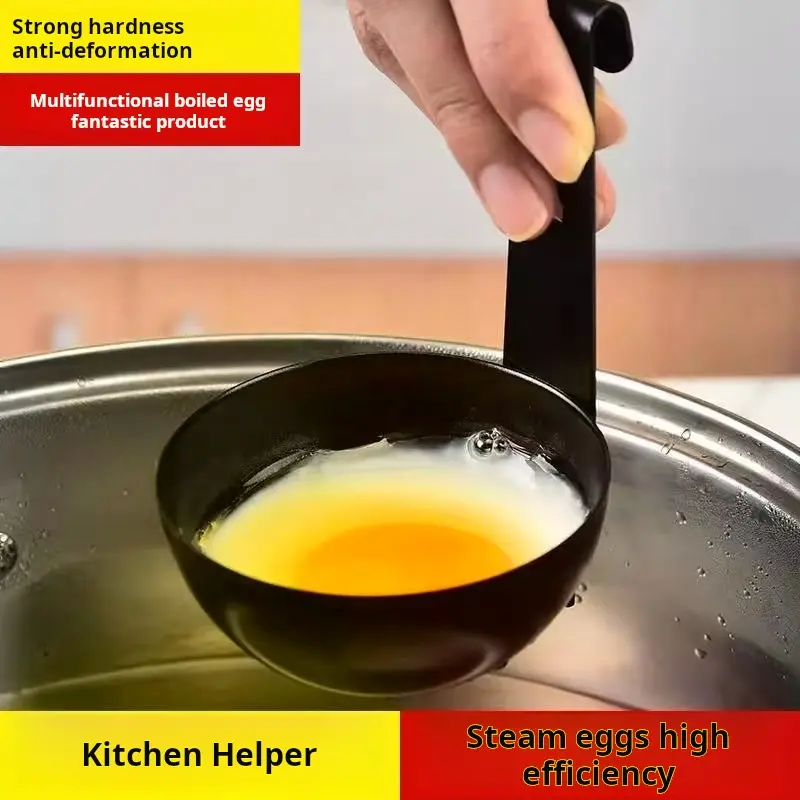 Periuk Telur, Isi Rumah, Tidak Melekat, dengan Cangkuk Pemegang Panjang, Alat Berguna, untuk Menggantung Telur Rebus dan Telur Panggang