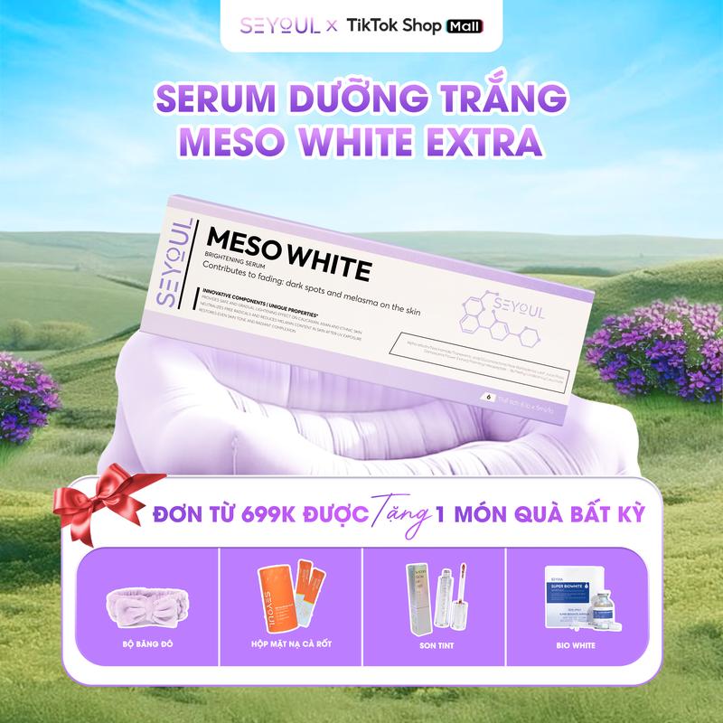 [SEYOUL] - Serum Hỗ Trợ Cải Thiện Màu Da Meso White Extra - hỗ trợ làm trắng, làm mờ các vết thâm, sạm, tàn nhang, giúp da căng bóng tràn đầy sức sống