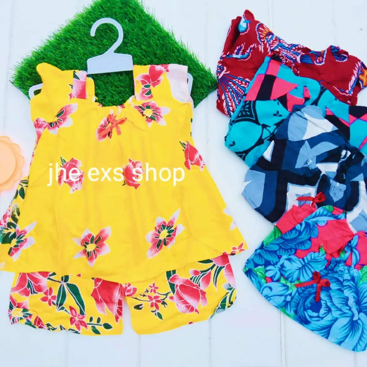 ecer setelan kupu babydol usia 1-4tahun