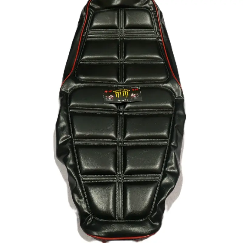 Kulit Sarung Cover Jok RXking Cobra RXKing Master Kotak kotak Tahu Lis Merah Samping Abu Abu Kualitas Oem 5