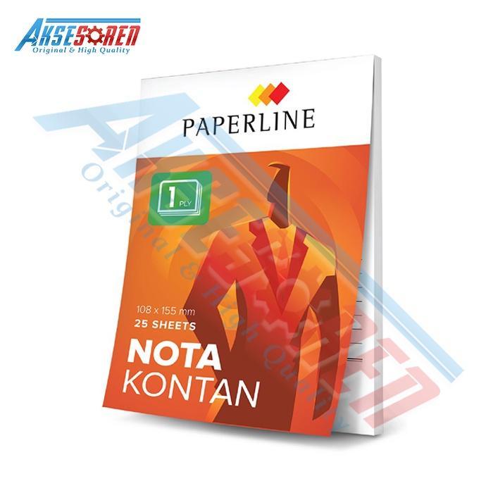 Nota Kontan 1 Ply Paperline [PPL-NK-K1-TK/10 Buku] / Nota Pembelian K1 1 Pak / Nota Barang Belanjaan / Struk Total Harga [1 Pack] Putih 3
