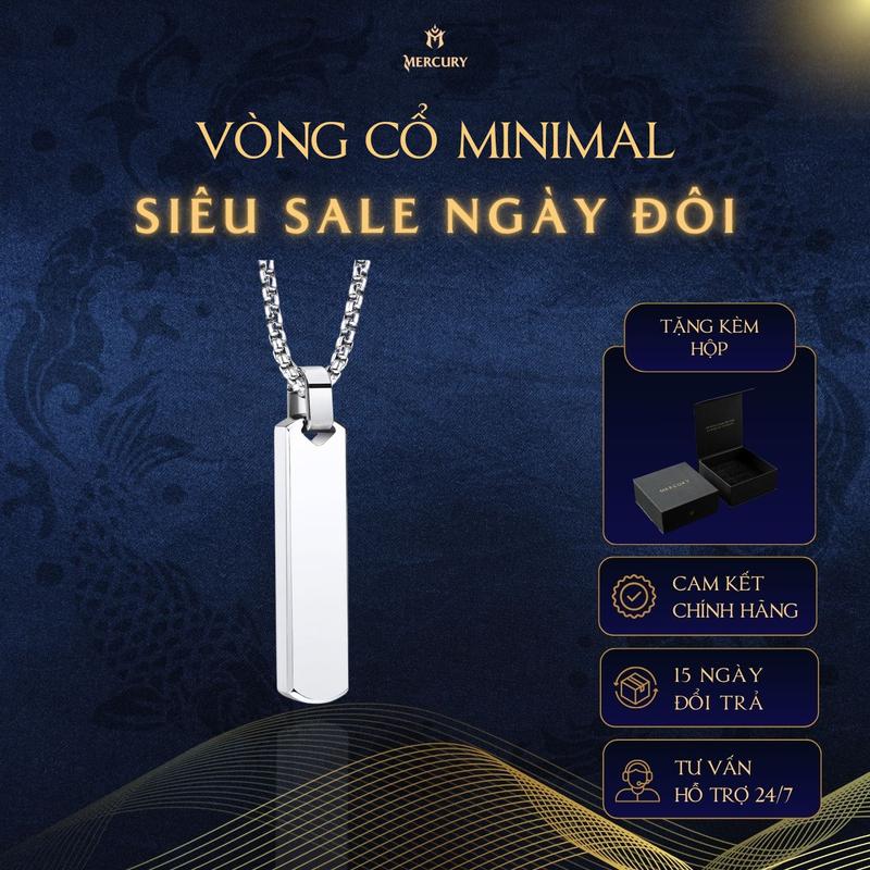 Vòng cổ nam/nữ Mercury Minimal - Trang sức, phụ kiện thời trang Unisex - Thiết kế basic, tinh tế, trẻ trung năng động