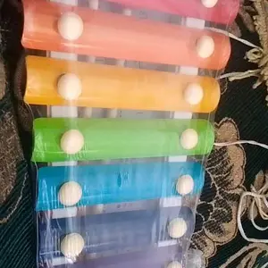 Sensorik pendidikan Jam bola Mini Puzzle 3d Bentuk Geometris Gambang Mainan anak-anak