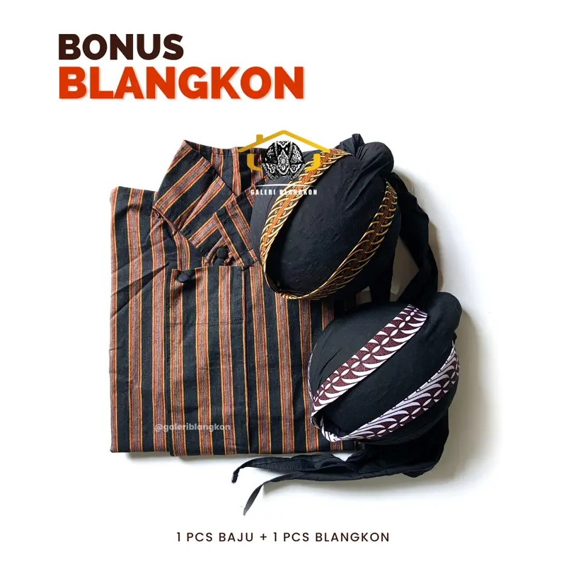 Baju Lurik Pria Anak & Dewasa | Surjan Pakaian Baju Tradisional Adat Jawa | Laki-laki Balita/TK/SD/SMP Parsel Bayi Baju Dalang Anak-Anak Cowok [Bonus Blangkon] 0
