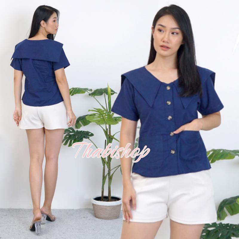 THABISHOP / BLOUSE TIMY / BLOUSE / BLOUSE KOREAN STYLE JUMBO / ATASAN / BAJU JUMBO / BAJU ATASAN / BAJU LEBARAN / OOTD 3