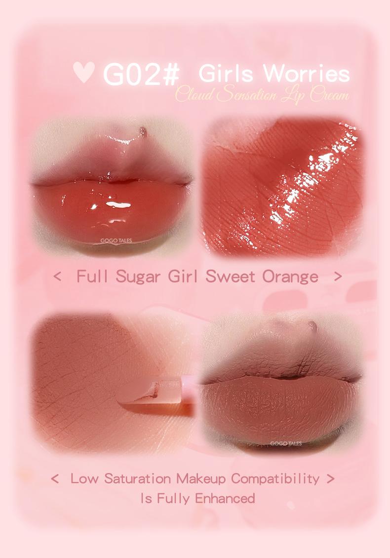 Product Introduction of [BPOM]GOGO TALES LipPods Lipstik Cloud Sense Dual Colour Lipcream Lip Matte Velvet Lipstick Lip Tint Anak Sekolah Make Up Lip Gloss Bibir GT621 16
