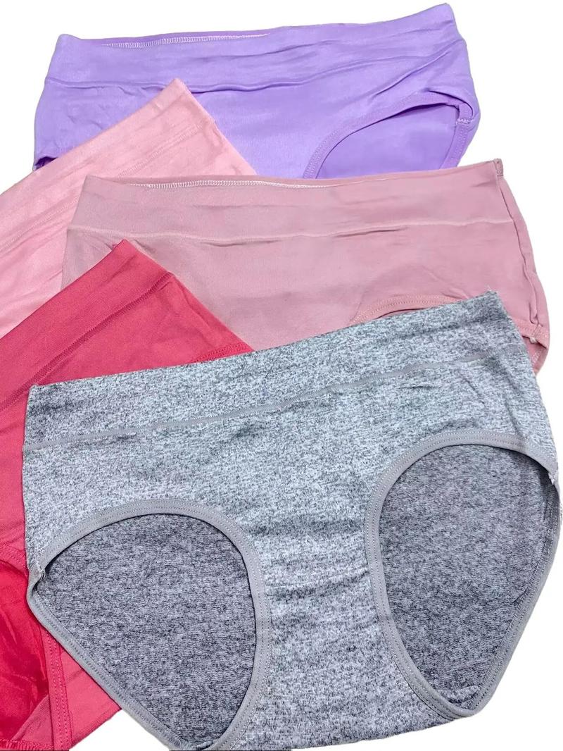 Product Introduction of 6/12Pcs Cotton Panties Medium Waist Tummy Control Elastic Design Elastic Women's underwear COD SF 6