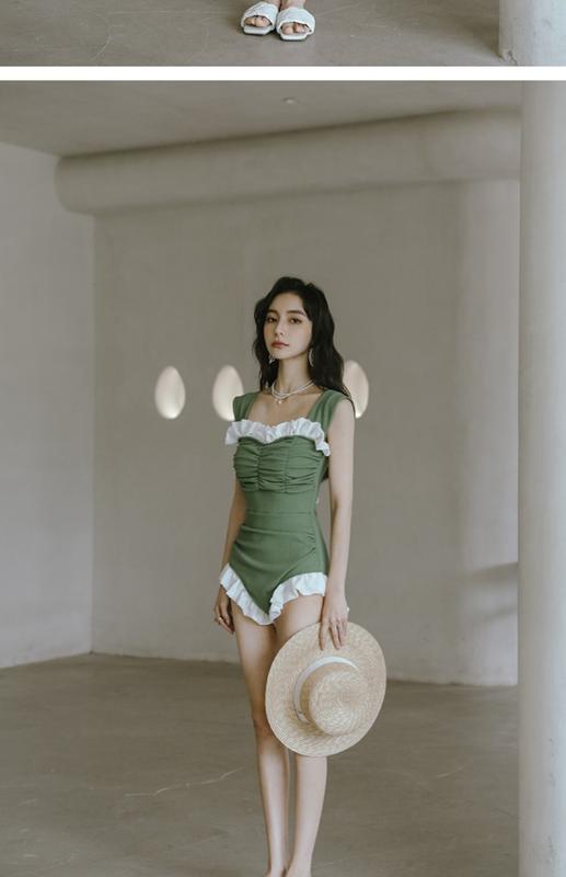 Product Introduction of Swimsuit Female Online Influencer Popular Elegant Young Maiden Sexy Super Fairy Bikini One-Piece Hot Spring Clothing 12